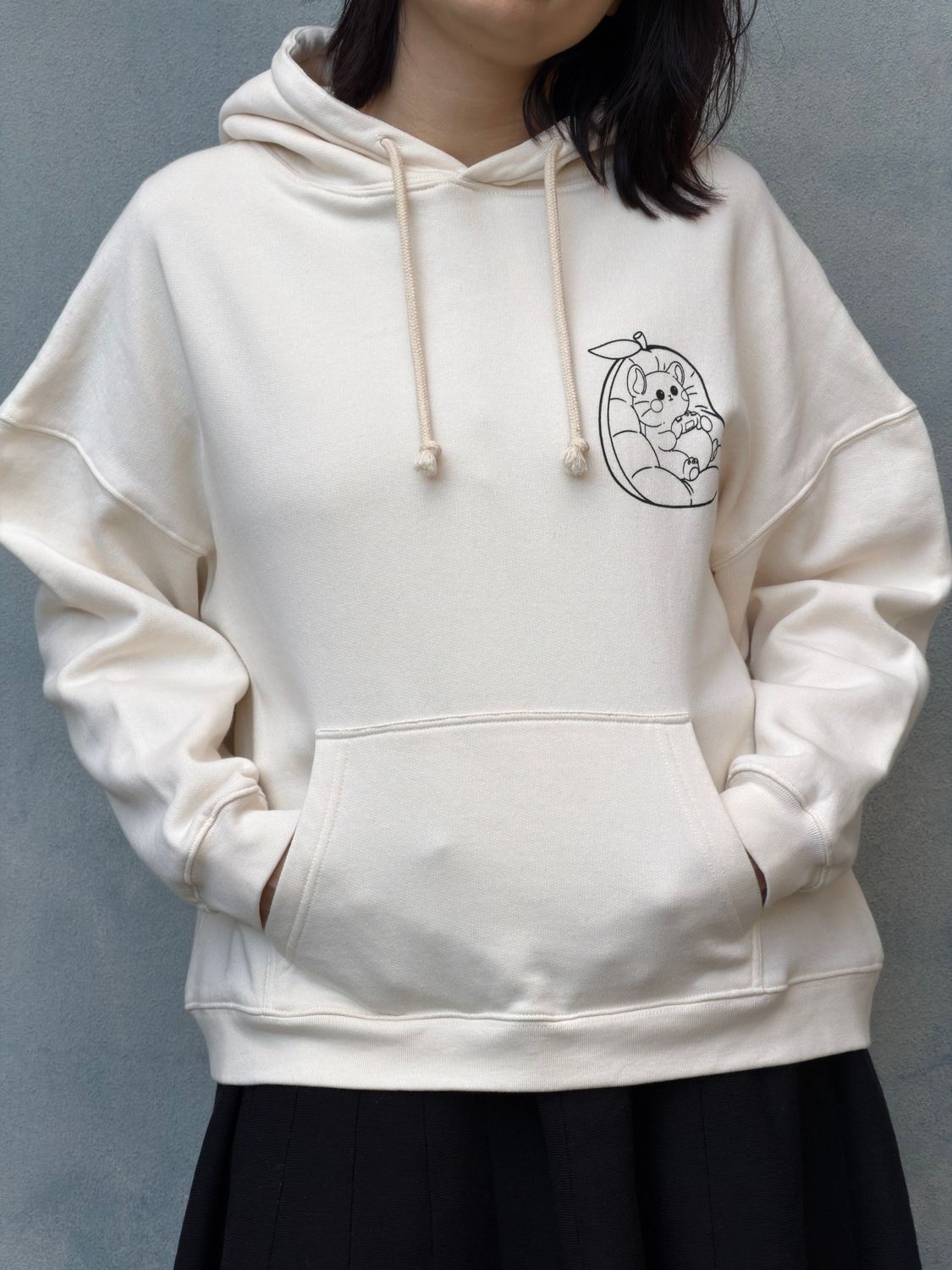 Cloud Hug Oversized Hoodie in Oat — soft organic cotton